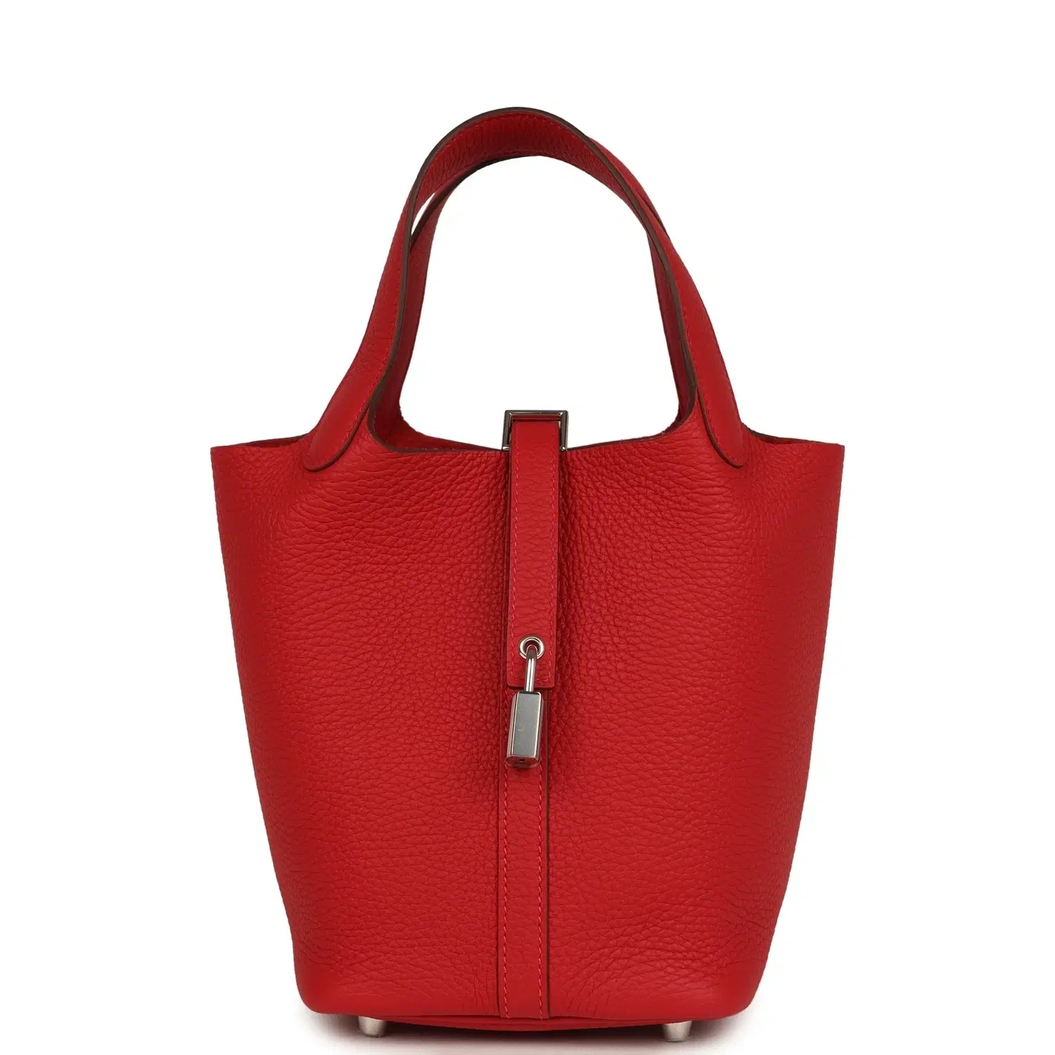 Hermes Picotin Lock 18 Vermillion Clemence Palladium Hardware