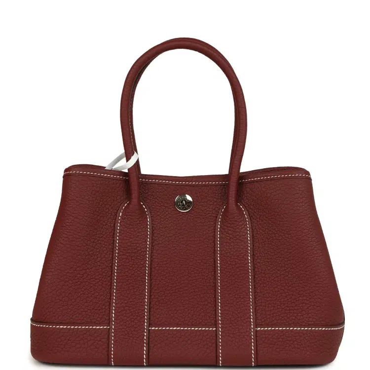 Hermes Garden Party Neo 23 Rouge H Negonda Palladium Hardware-Hover-Image