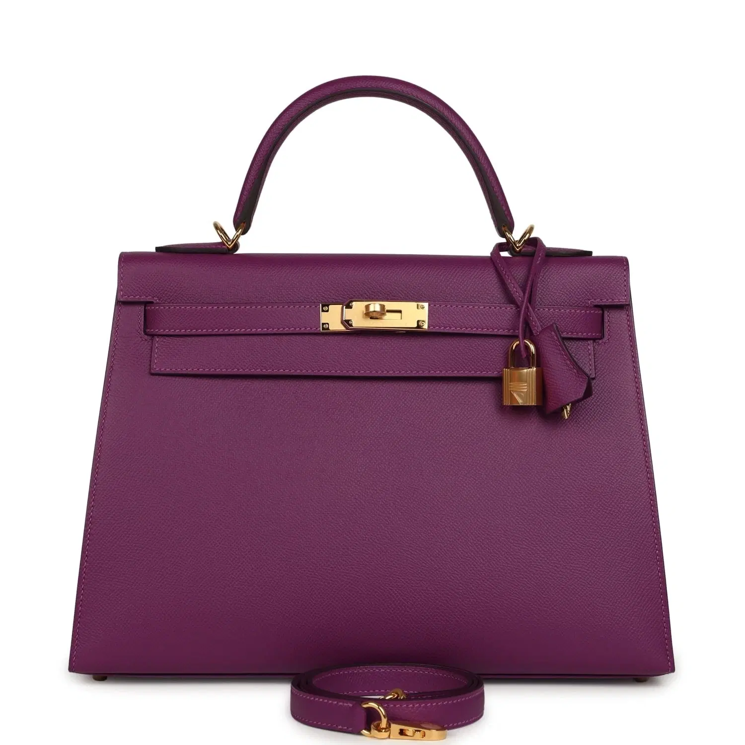 Hermes Kelly Sellier 32 Anemone Epsom Gold Hardware
