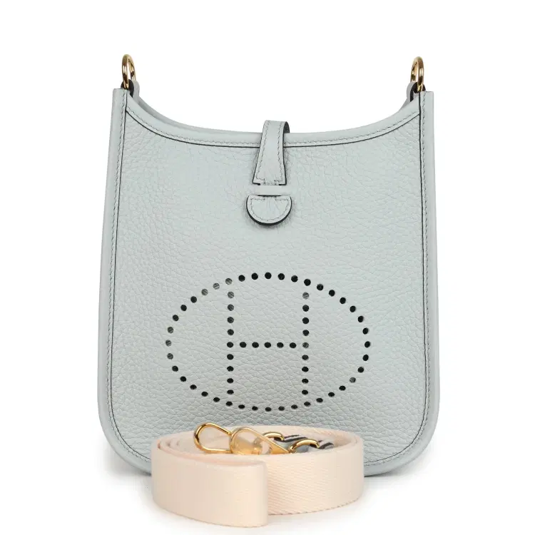 Hermes Evelyne TPM Bleu Pale Clemence Palladium Hardware-Hover-Image