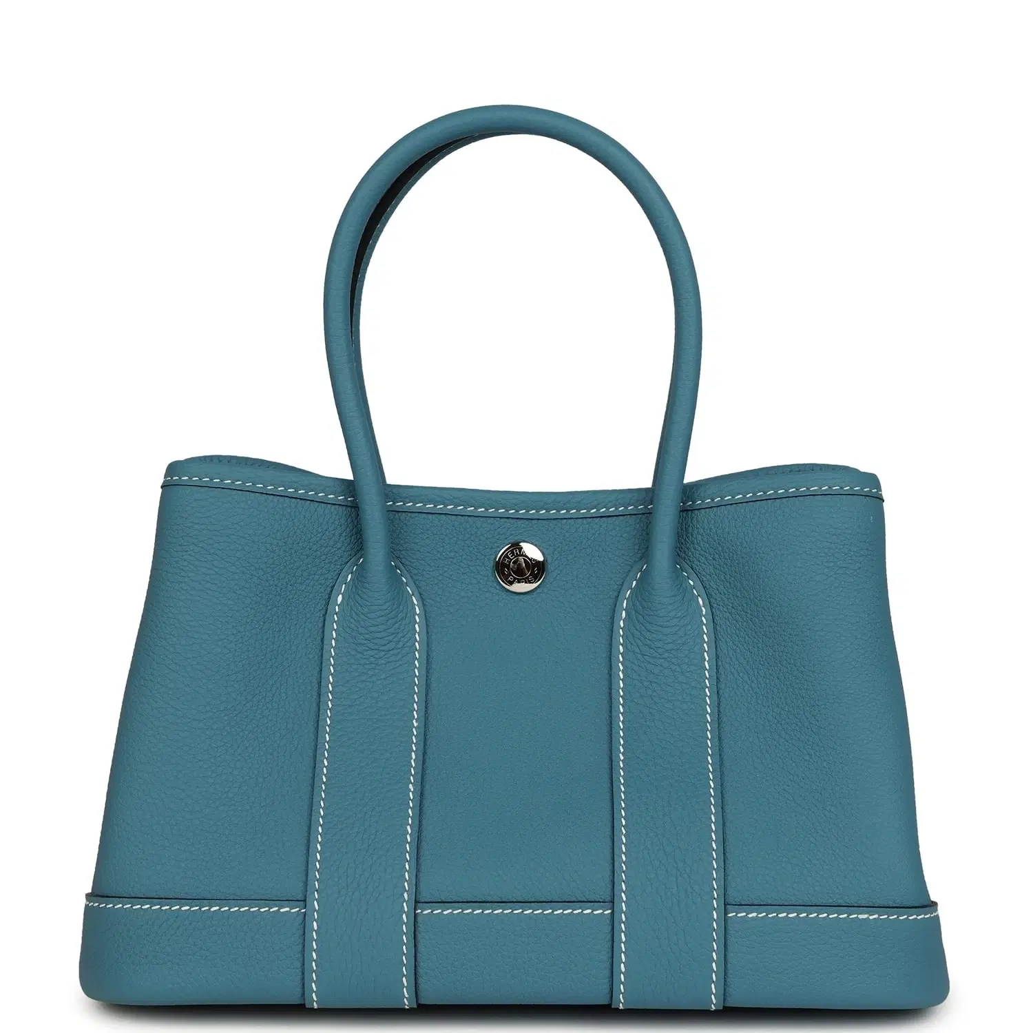 Hermes Garden Party Neo 23 Blue Jean Togo Palladium Hardware