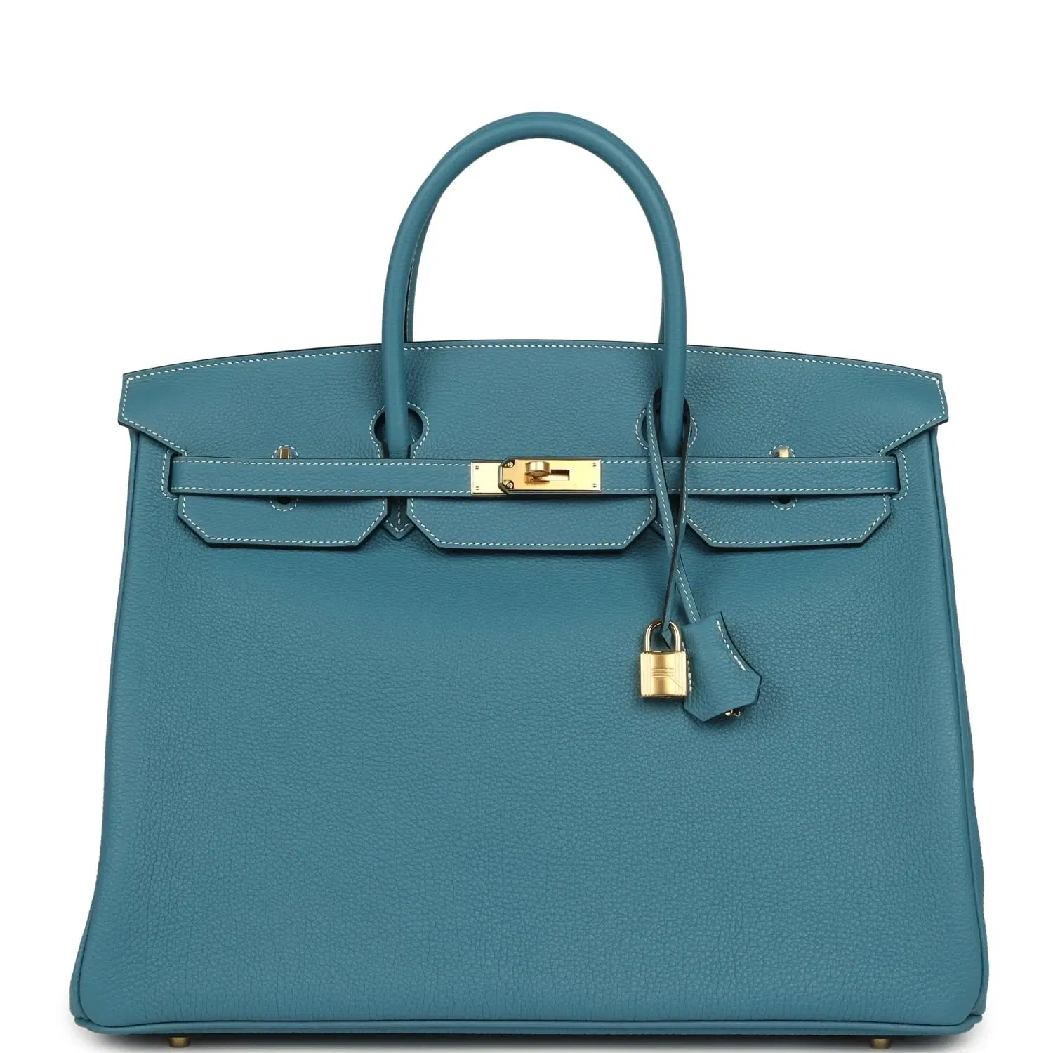 Hermes Birkin 40 Blue Jean Togo Gold Hardware