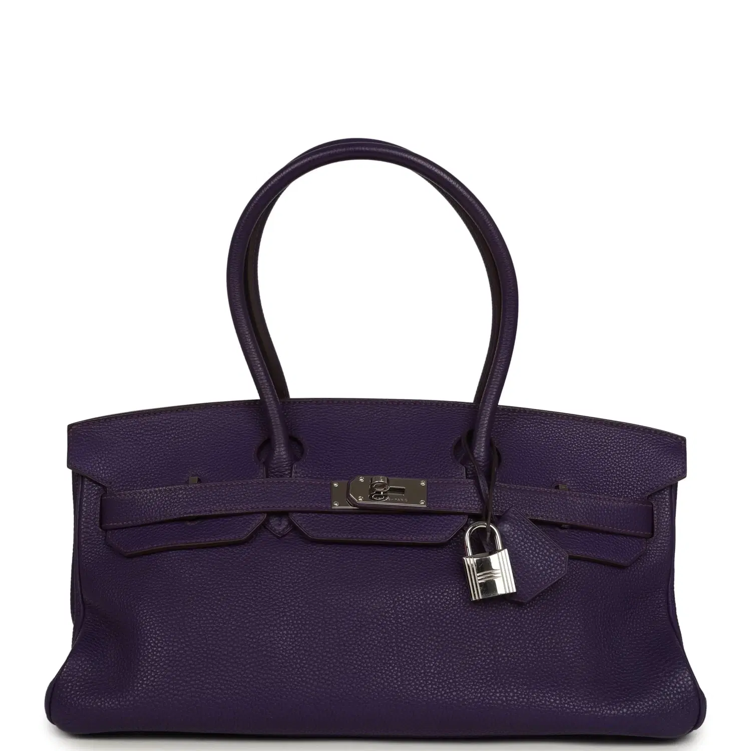 Vintage Hermes Shoulder Birkin 42 JPG Iris Togo Palladium Hardware