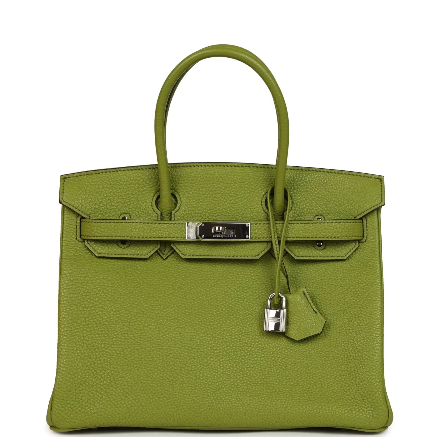 Vintage Hermes Birkin 30 Vert Anis Togo Palladium Hardware