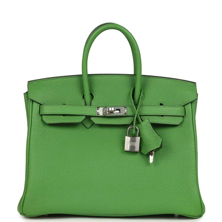Hermes Birkin 25 Vert Yucca Togo Palladium Hardware-Hover-Image