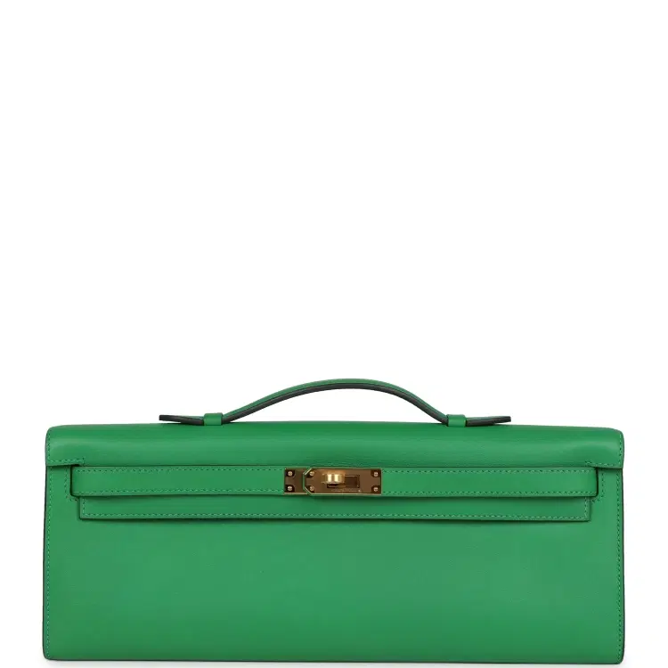 Hermes Kelly Cut Bambou Swift Gold Hardware-Hover-Image