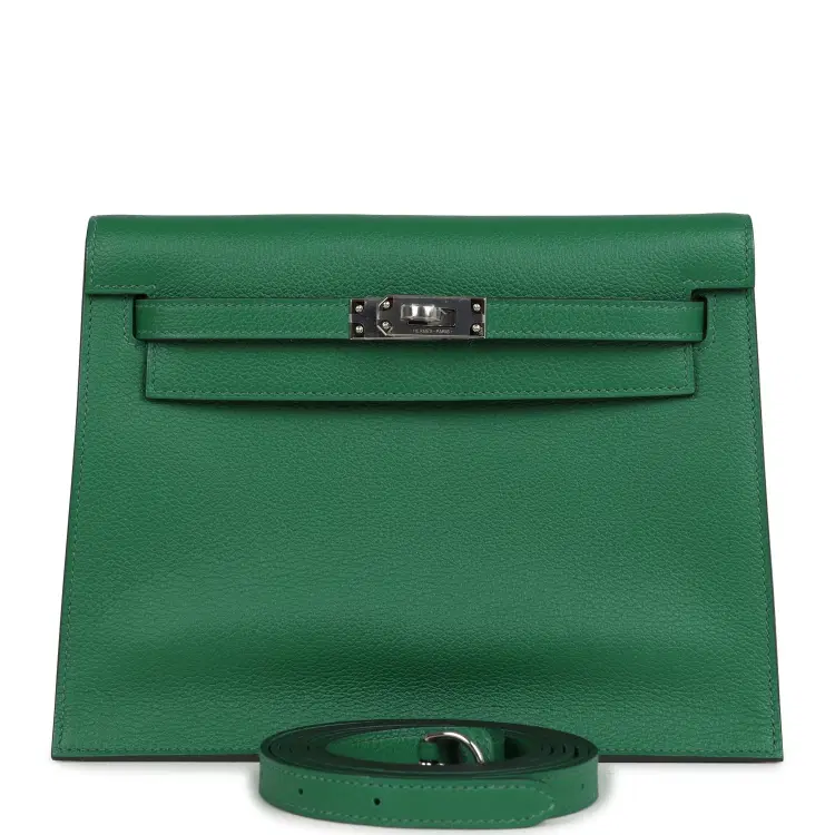 Hermes Kelly Danse Cactus Verso Evercolor Palladium Hardware-Hover-Image