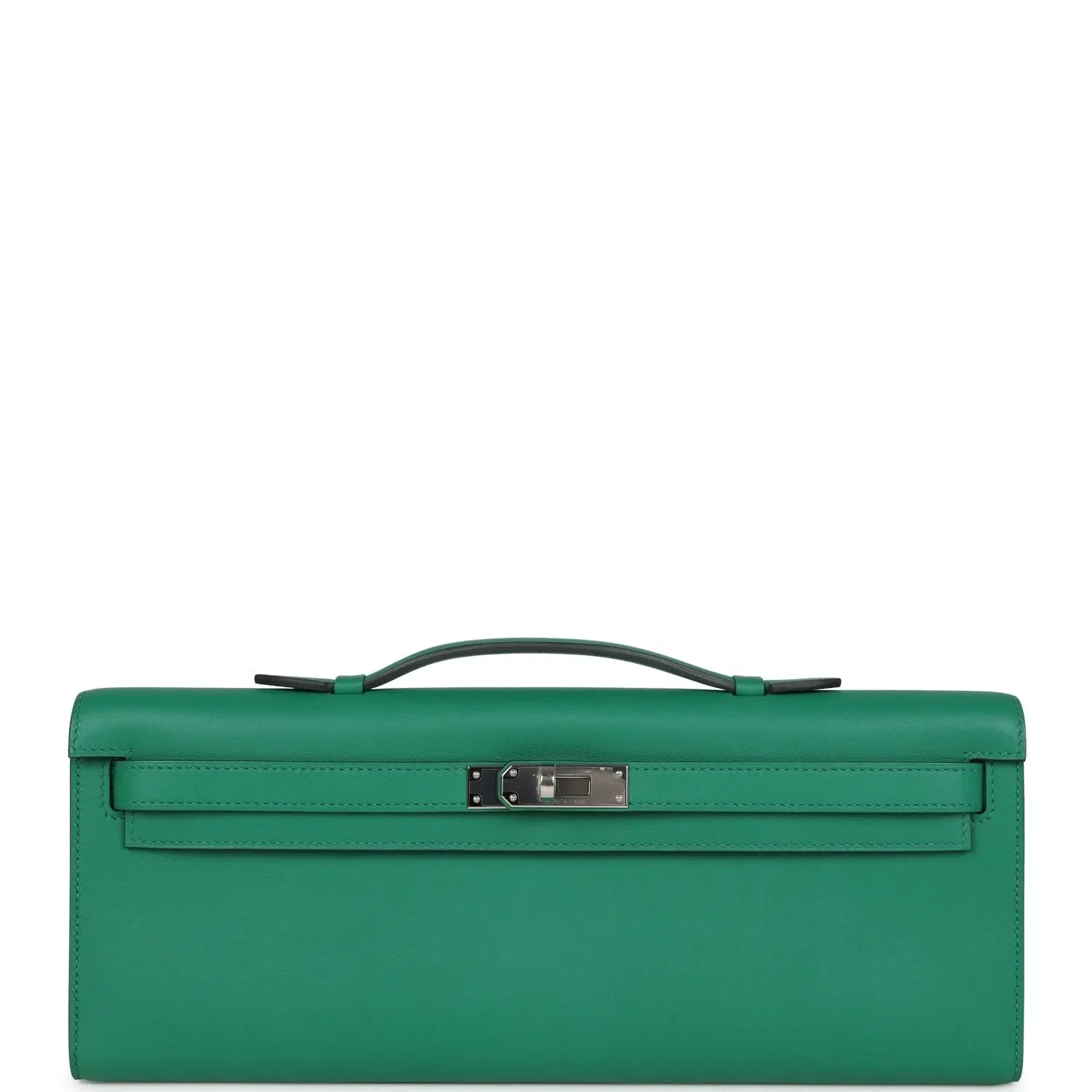 Hermes Kelly Cut Vert Vertigo Swift Palladium Hardware