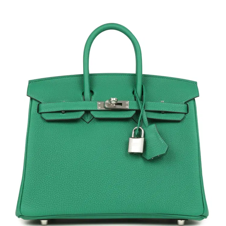 Hermes Birkin 25 Vert Vertigo Togo Palladium Hardware-Hover-Image