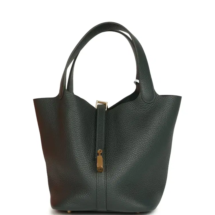 Hermes Picotin Lock 22 Vert Mangrove Clemence Gold Hardware-Hover-Image