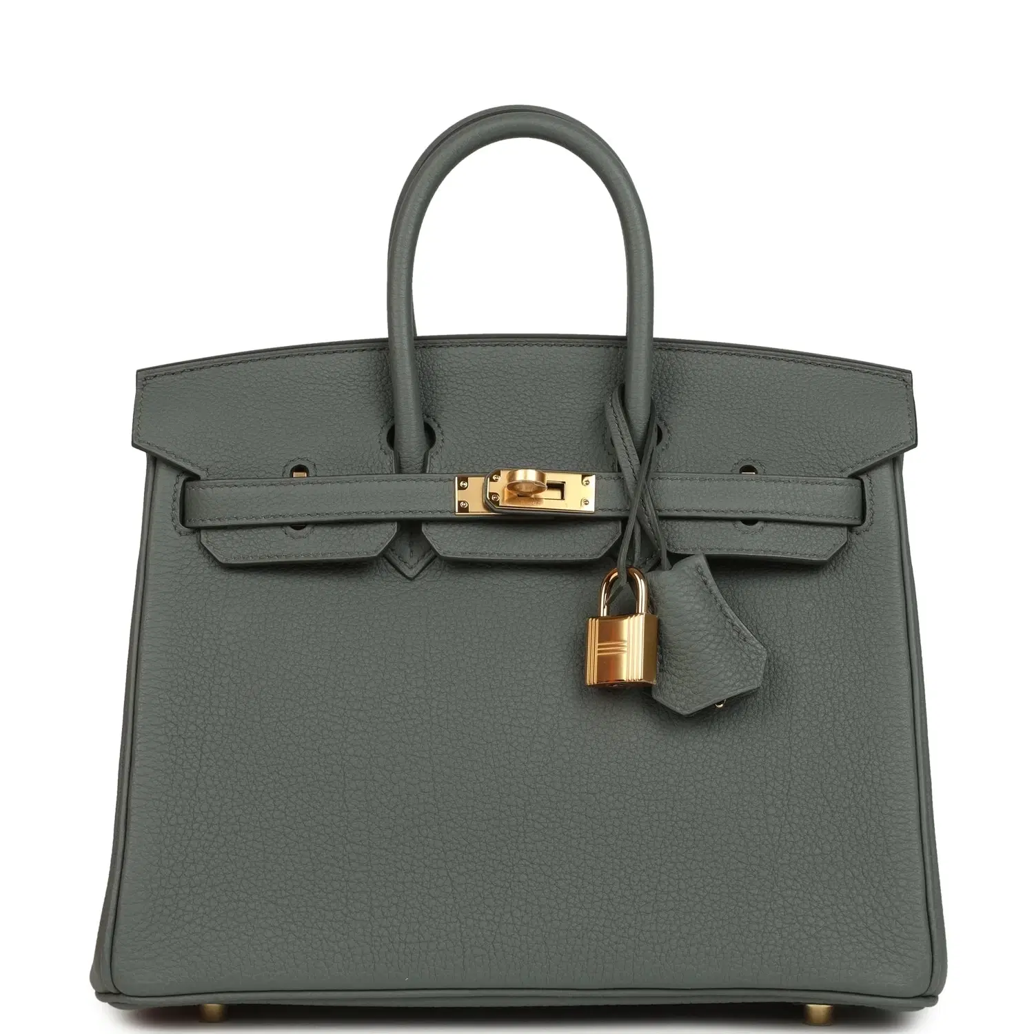 Hermes Birkin 25 Vert Amande Togo Gold Hardware