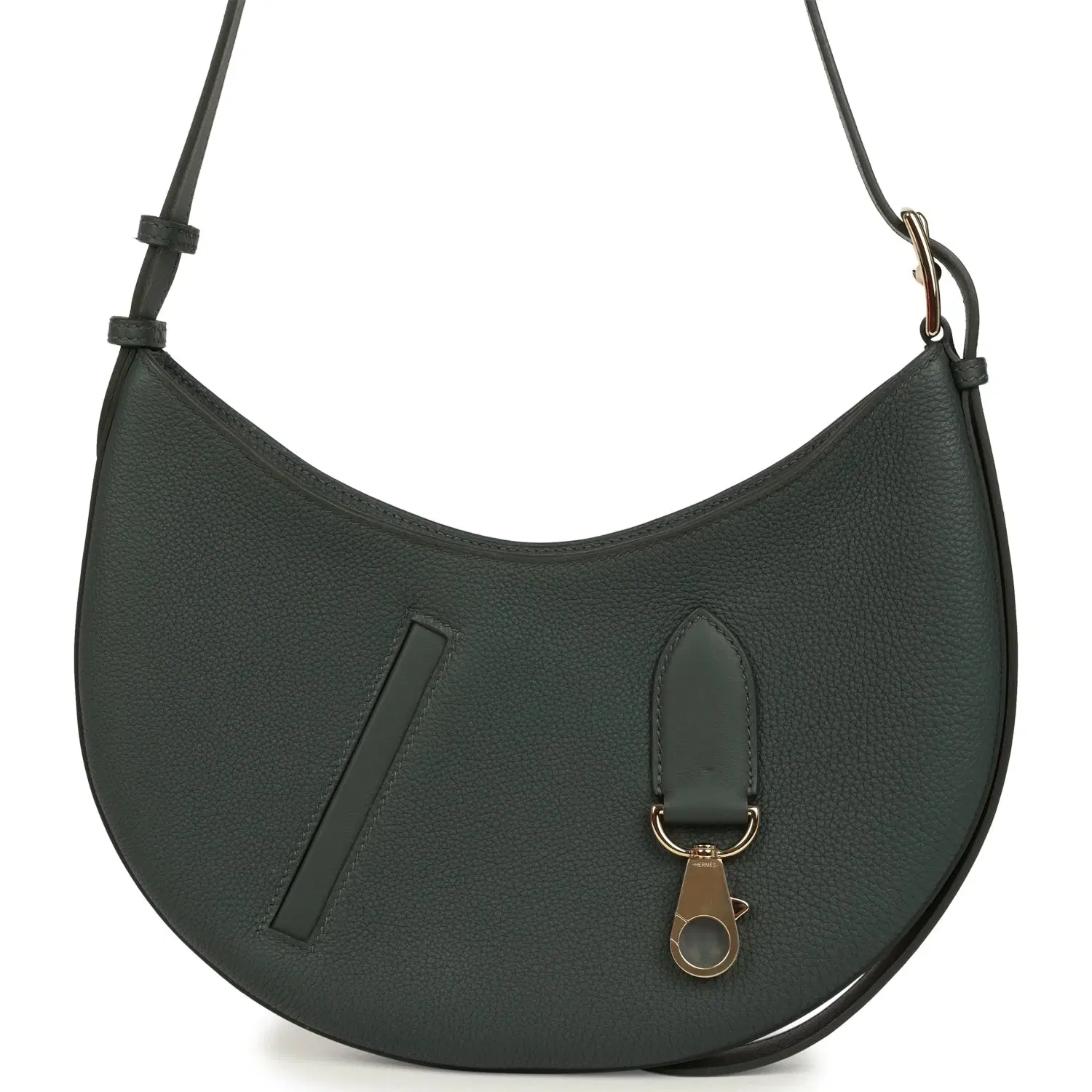 Hermes P'tit Arcon Bag Vert Mangrove Togo and Swift Permabrass Hardware