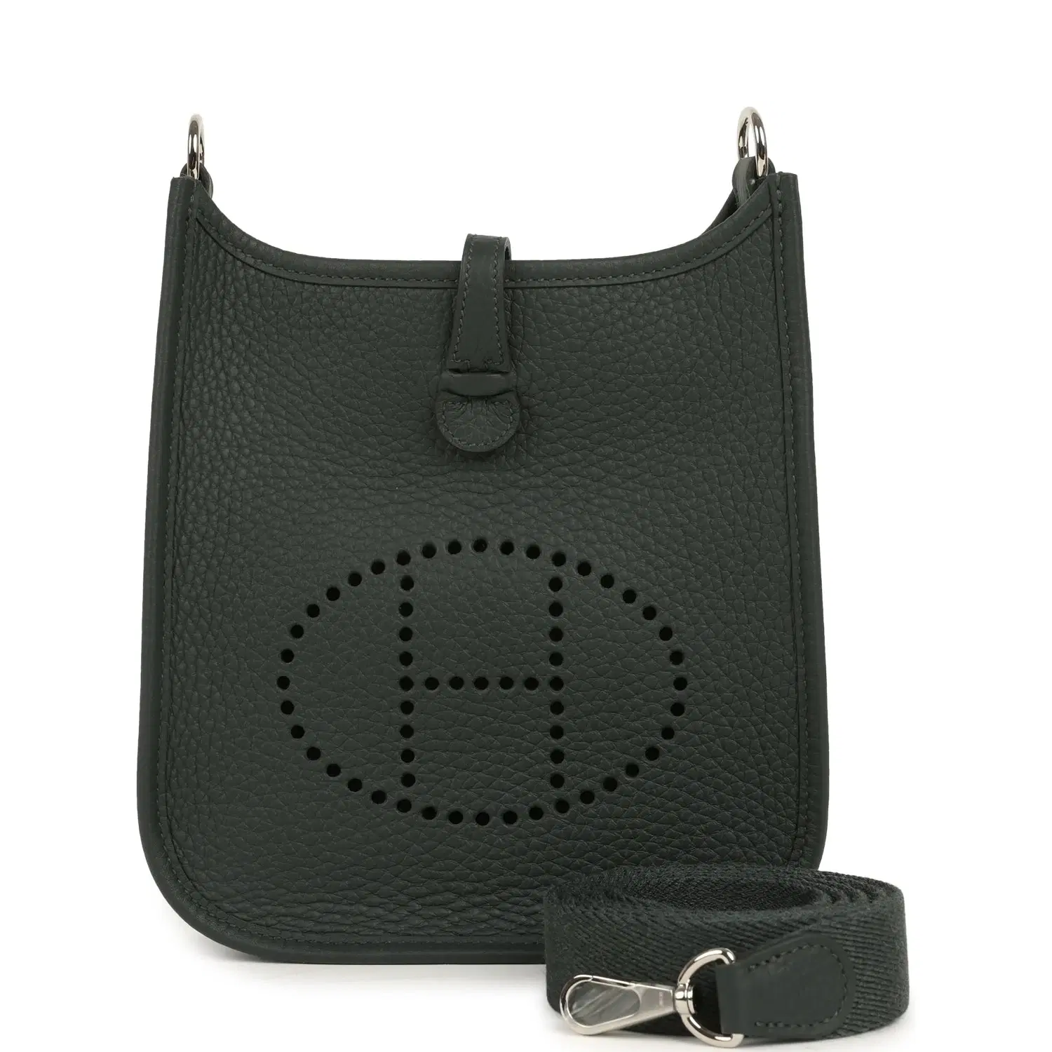 Hermes Evelyne TPM Vert Mangrove Clemence Palladium Hardware