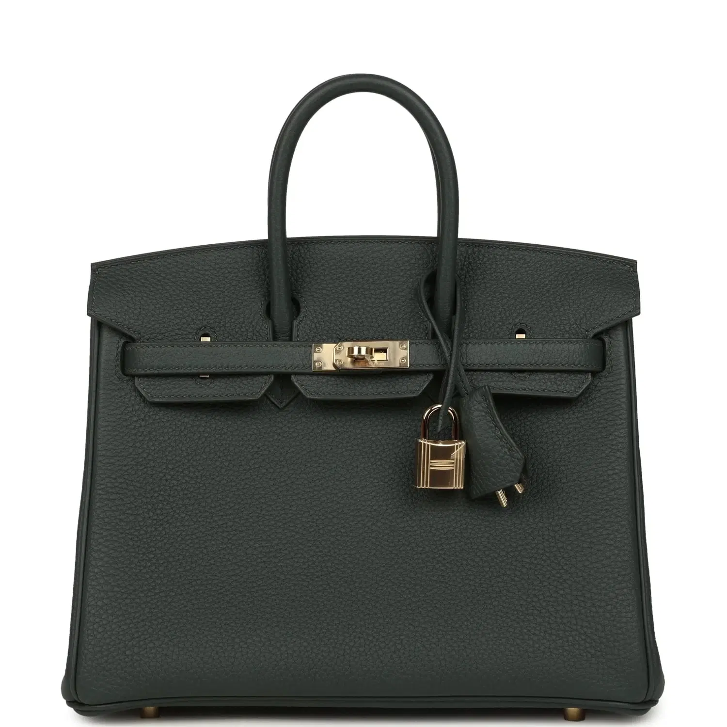 Hermes Birkin 25 Vert Mangrove Togo Permabrass Hardware