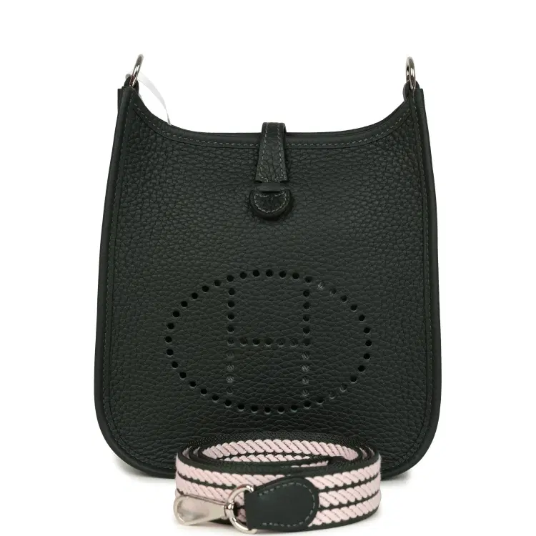 Hermes Evelyne TPM Vert Fonce Clemence Palladium Hardware-Hover-Image