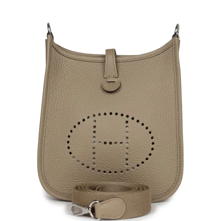 Hermes Evelyne TPM Beige Marfa Clemence Palladium Hardware-Hover-Image