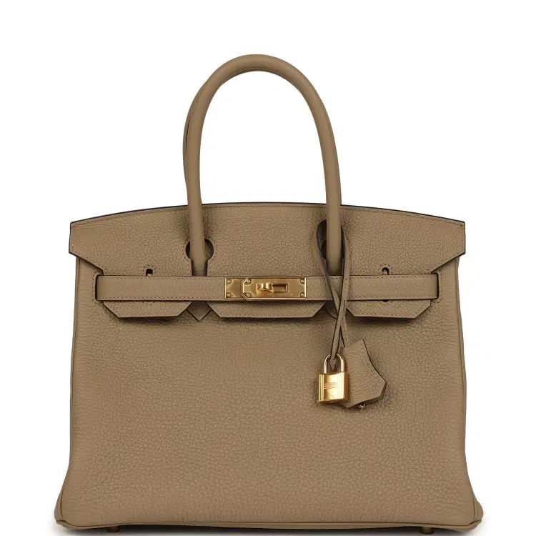 Hermes Birkin 30 Beige Marfa Togo Gold Hardware-Hover-Image