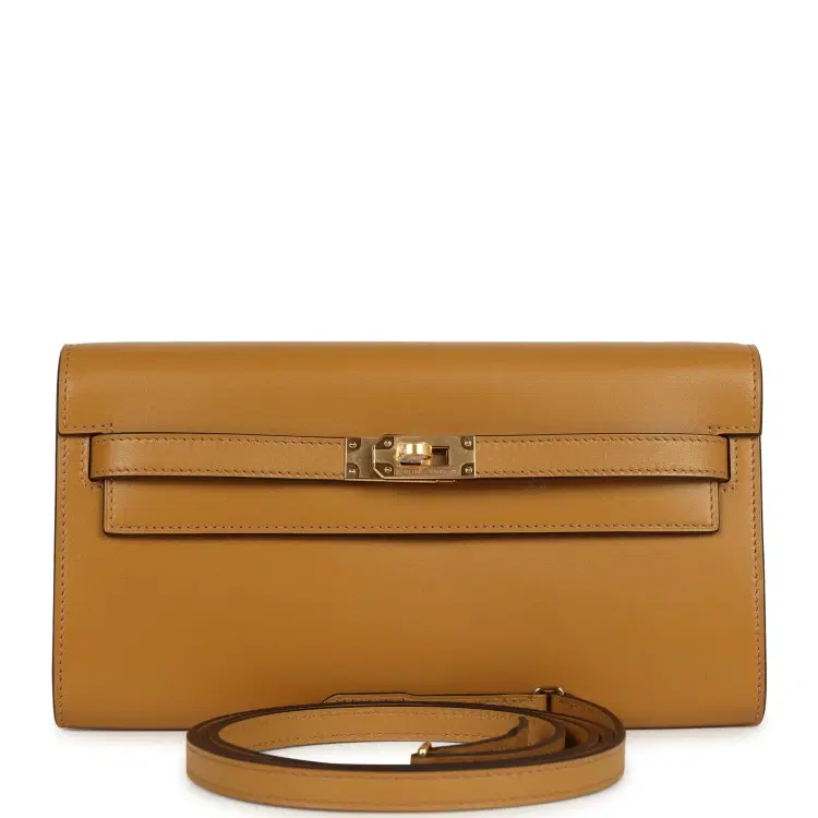 Hermes Kelly Wallet To Go Sesame Tadelakt Gold Hardware-Hover-Image