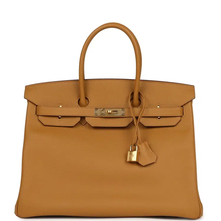 Pre-owned Hermes Birkin 35 Sesame Epsom Gold Hardware-Hover-Image