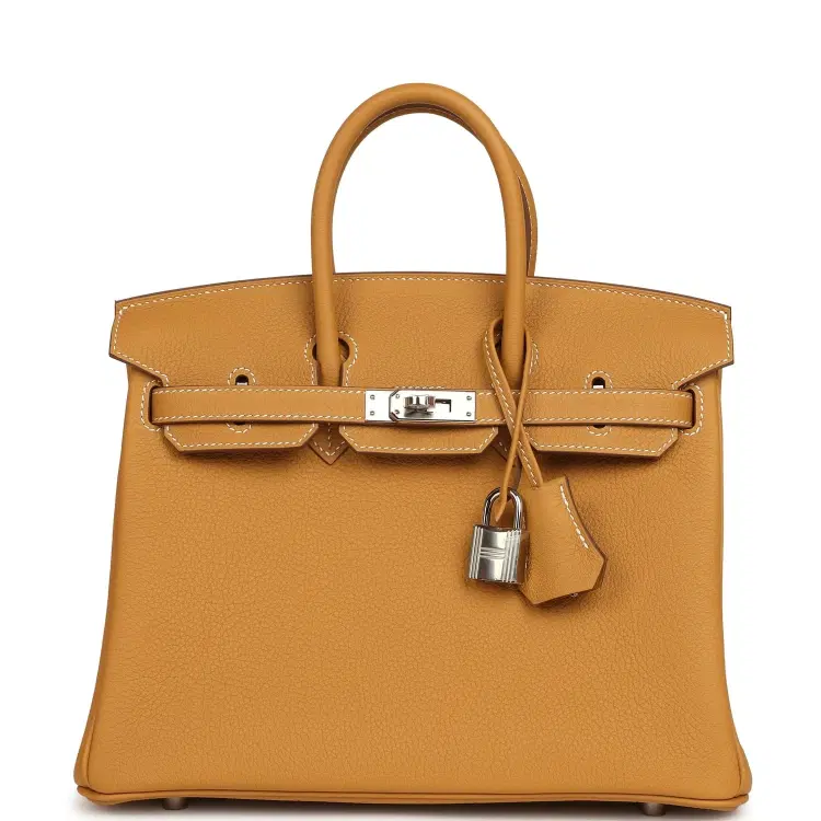Hermes Birkin 25 Naturel Sable Togo Palladium Hardware-Hover-Image