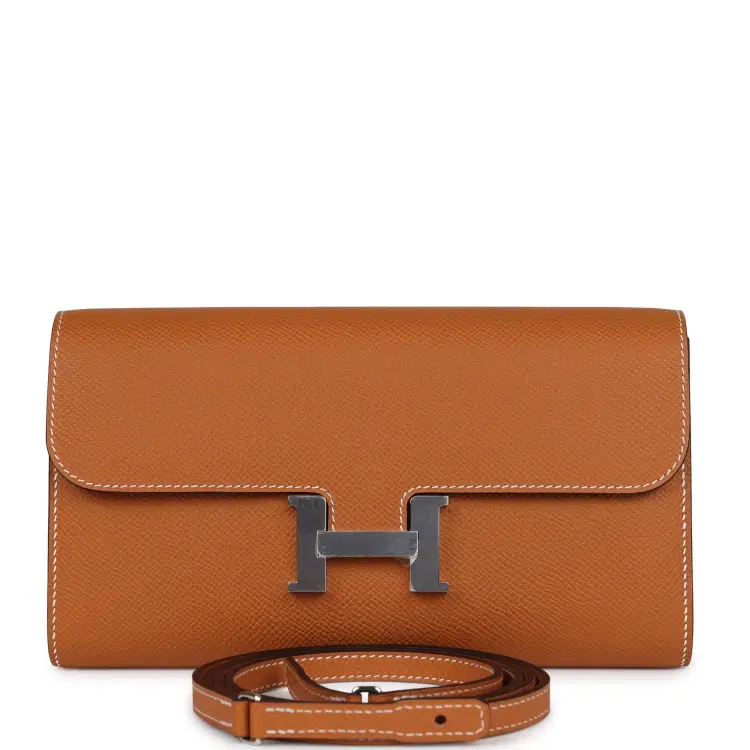 Hermes Constance To Go Wallet Toffee Epsom Palladium Hardware-Hover-Image