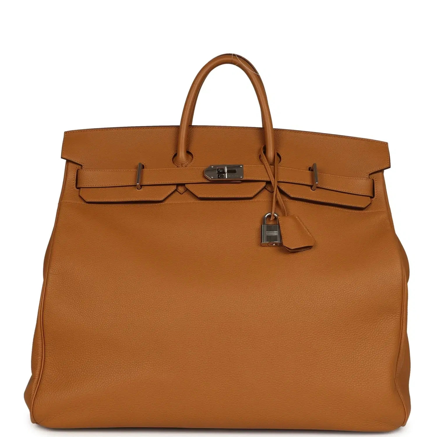 Pre-owned Hermes Birkin HAC 50 Caramel Togo Palladium Hardware