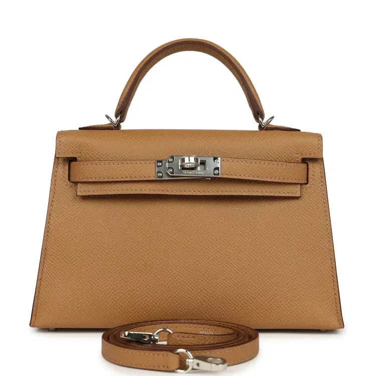 Hermes Kelly Sellier 20 Biscuit Epsom Palladium Hardware-Hover-Image