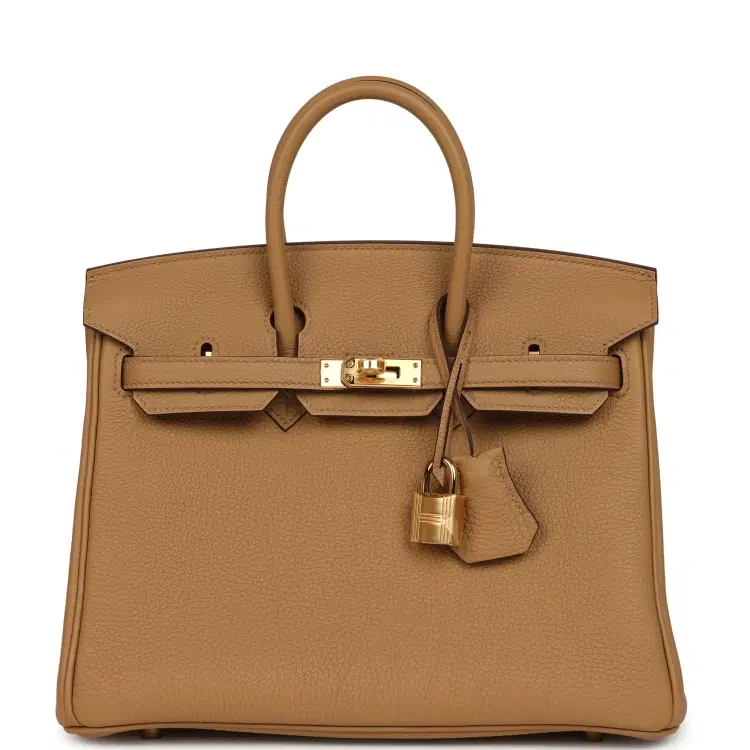 Hermes Birkin 25 Biscuit Togo Gold Hardware-Hover-Image