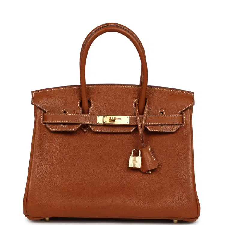 Hermes Birkin 30 Fauve Barenia Faubourg Gold Hardware-Hover-Image