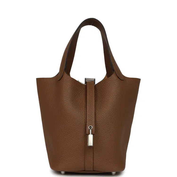 Hermes Picotin Lock 18 Alezan Clemence Palladium Hardware-Hover-Image