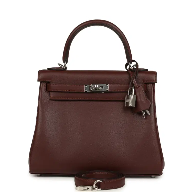 Hermes Kelly Retourne 25 Terre Cheri Palladium Hardware-Hover-Image