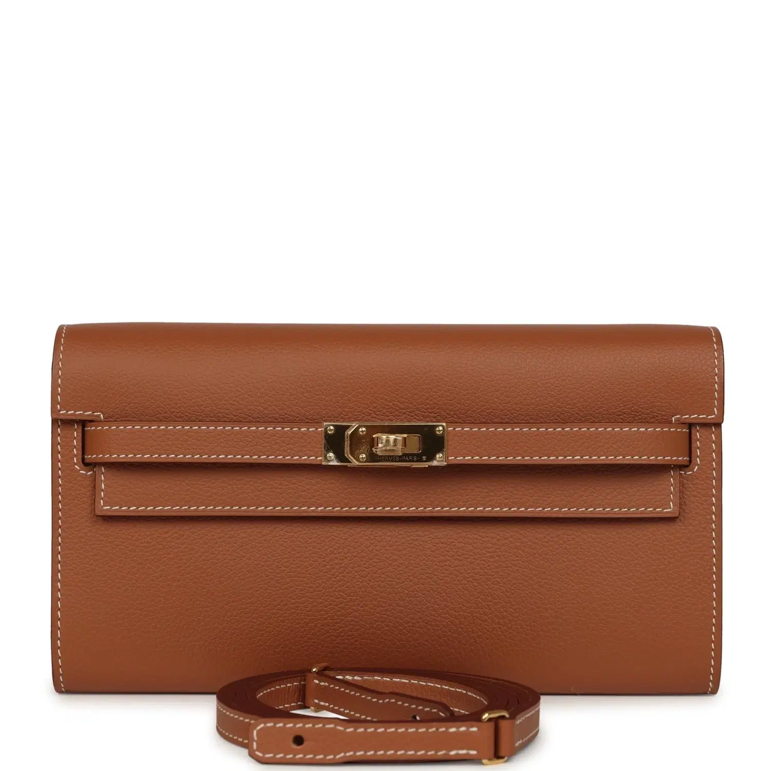 Hermes Kelly Wallet To Go Gold Evercolor Gold Hardware