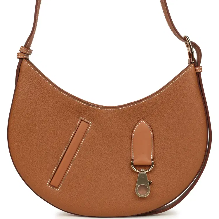 Hermes P'tit Arcon Bag Gold Togo and Swift Permabrass Hardware-Hover-Image