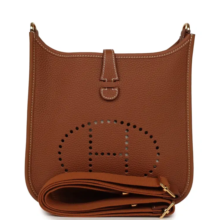 Hermes Evelyne 23 Gold Clemence Gold Hardware-Hover-Image