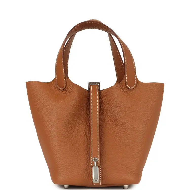 Hermes Picotin Lock 18 Gold Clemence Palladium Hardware-Hover-Image