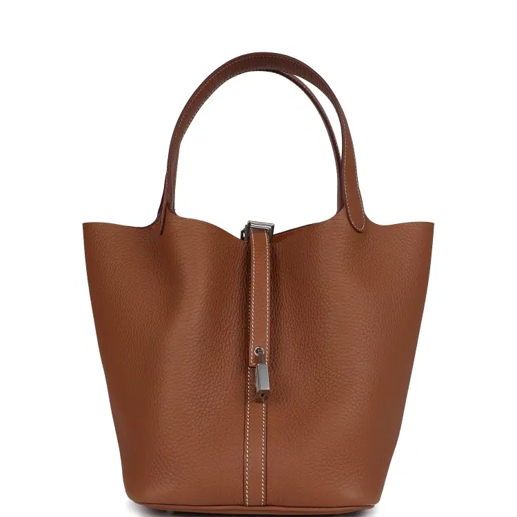 Hermes Picotin Lock 22 Gold Clemence Palladium Hardware-Hover-Image
