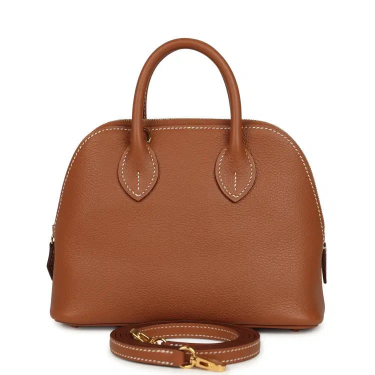 Hermes 1923 Bolide Mini Gold Evercolor Gold Hardware-Hover-Image