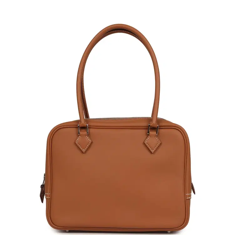 Hermes Mini Plume 21 Bag Gold Swift Palladium Hardware-Hover-Image