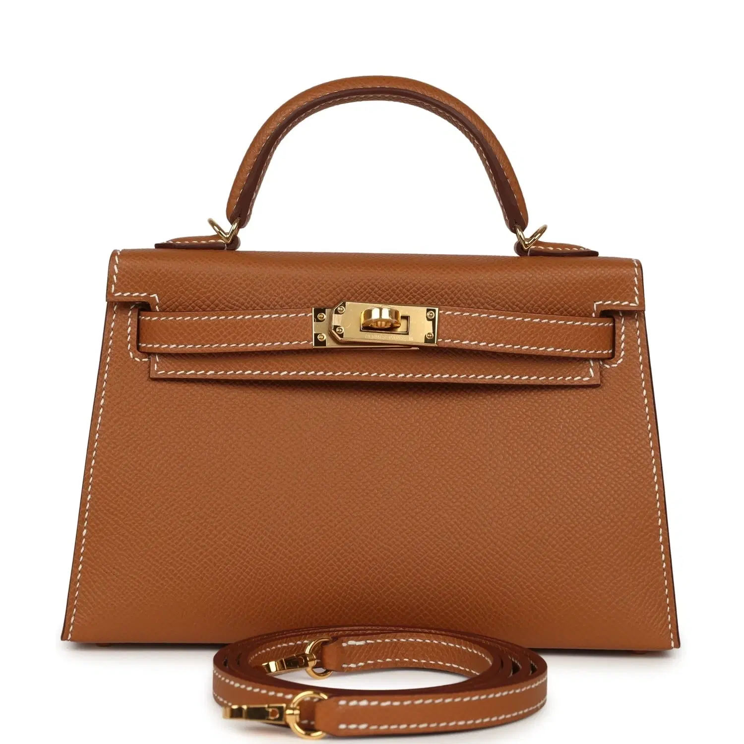 Hermes Kelly Sellier 20 Gold Epsom Gold Hardware