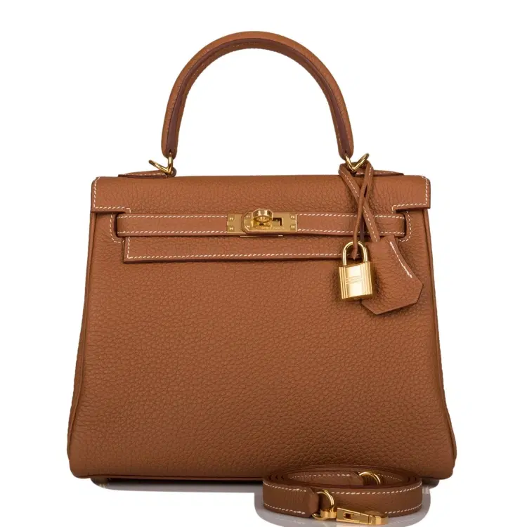 Hermes Kelly Retourne 25 Gold Togo Gold Hardware-Hover-Image