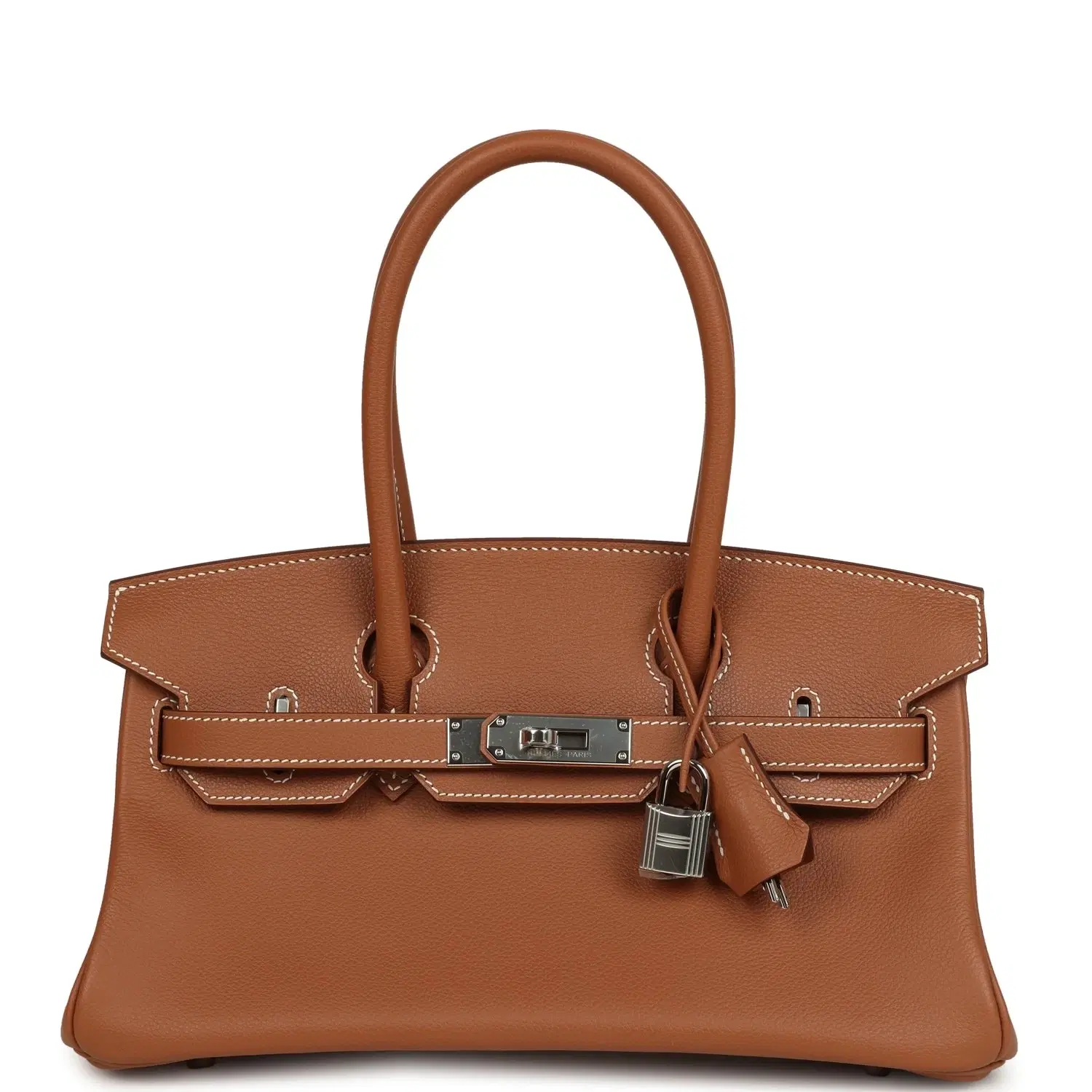 Hermes Shoulder Birkin Light 29 Gold Evercolor Palladium Hardware