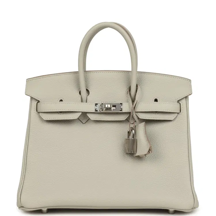 Hermes Birkin 25 Gris Perle Verso Togo Gold Hardware-Hover-Image
