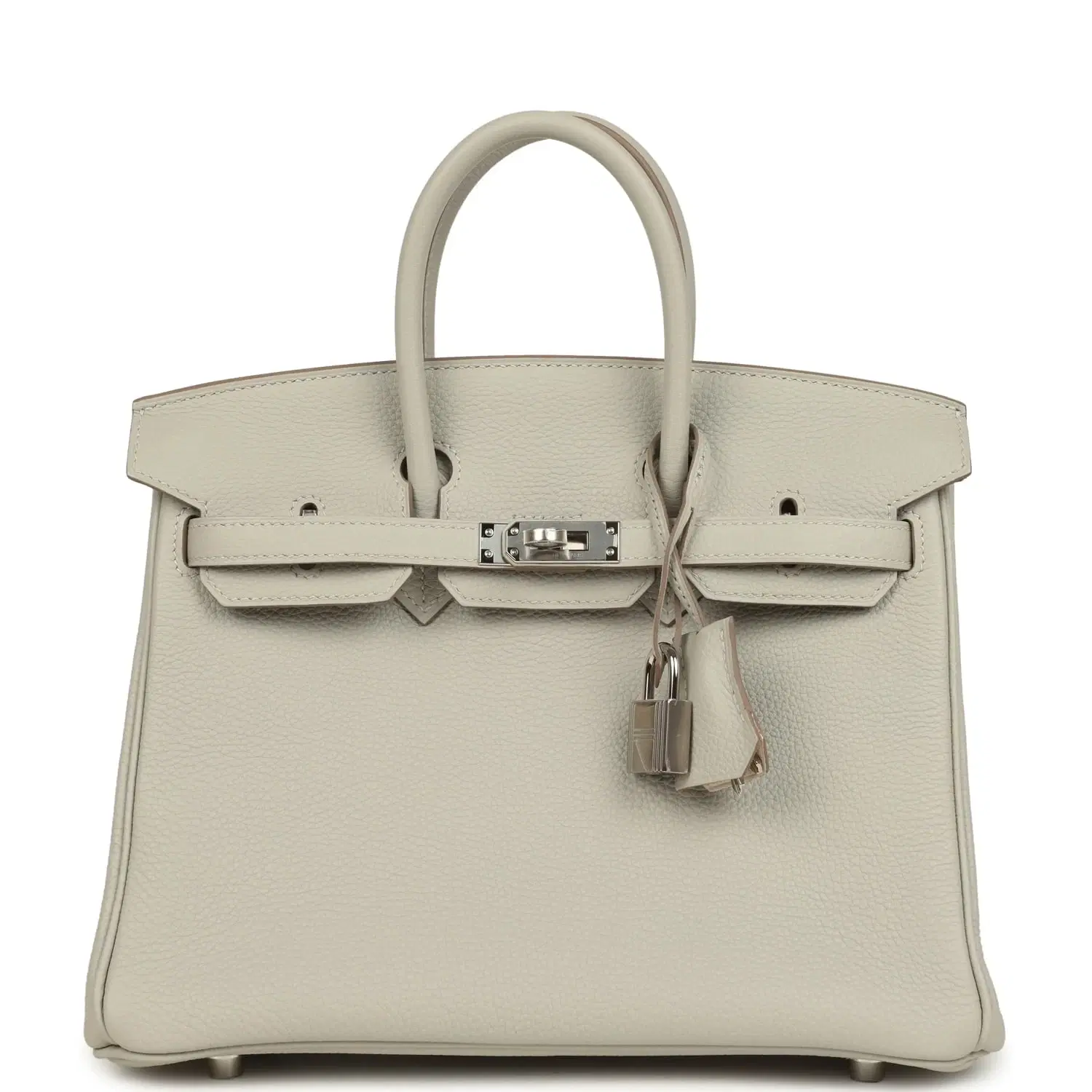 Hermes Birkin 25 Gris Perle Verso Togo Gold Hardware