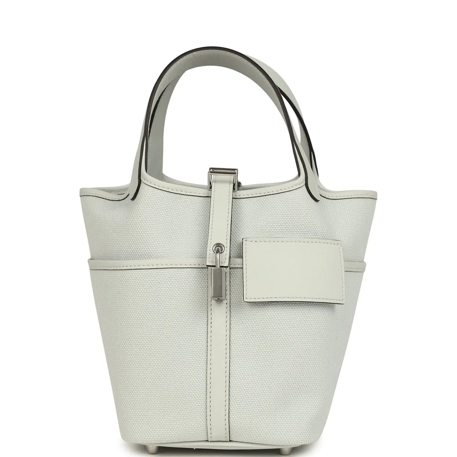 Hermes Picotin Cargo 18 Gris Platine Toile Canvas and Swift Palladium Hardware