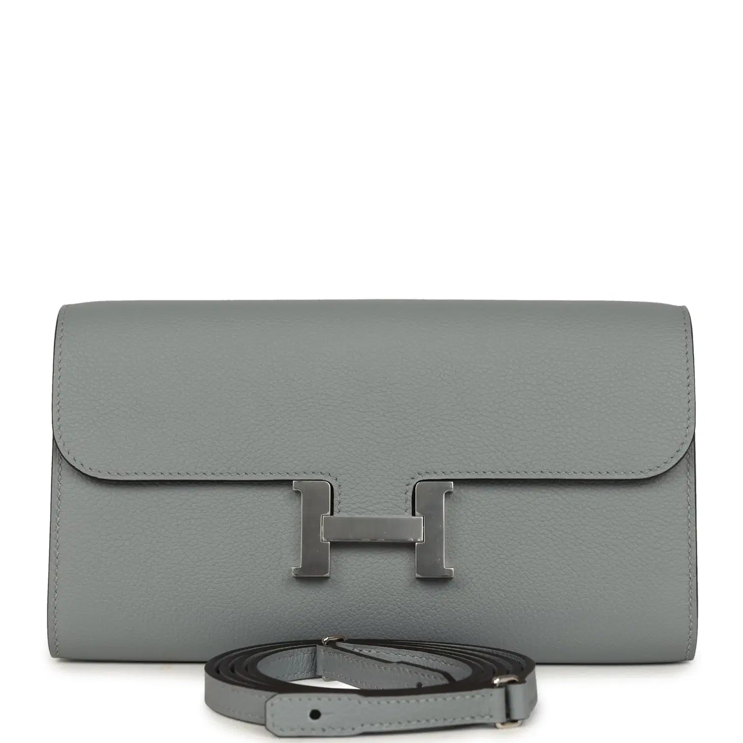 Hermes Constance Wallet To Go Gris Pantin Evercolor Palladium Hardware