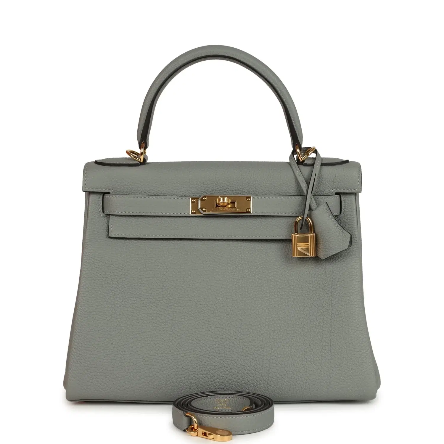 Hermes Kelly Retourne 28 Gris Mouette Togo Gold Hardware