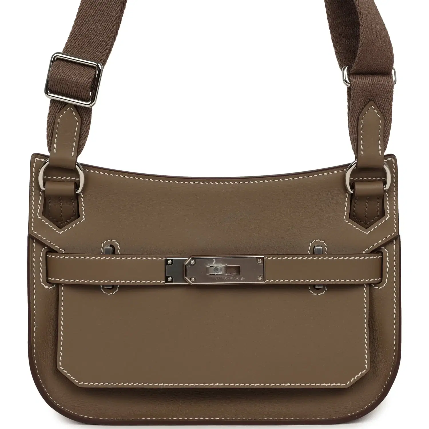 Hermes Jypsiere Mini Etoupe Swift Palladium Hardware