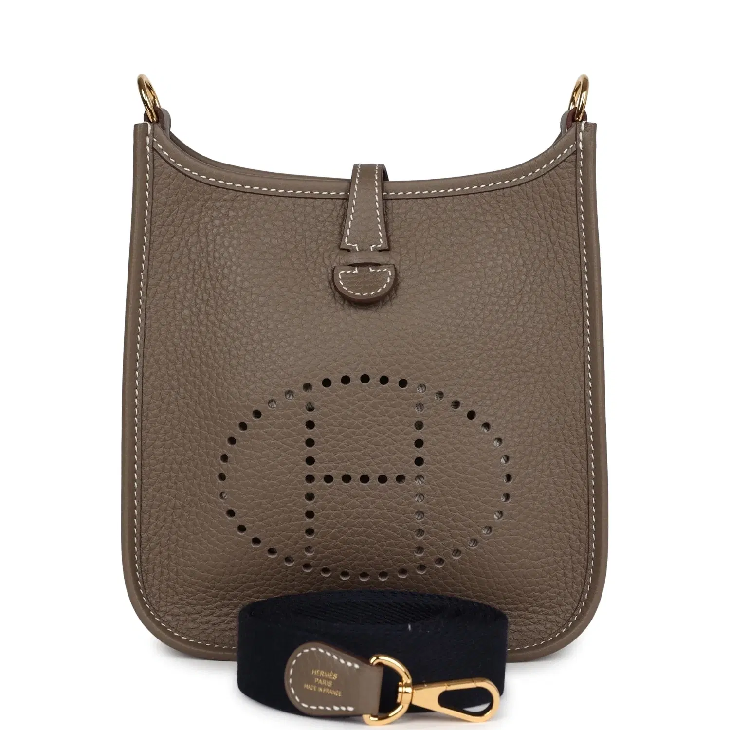 Hermes Evelyne TPM Etoupe Clemence Gold Hardware