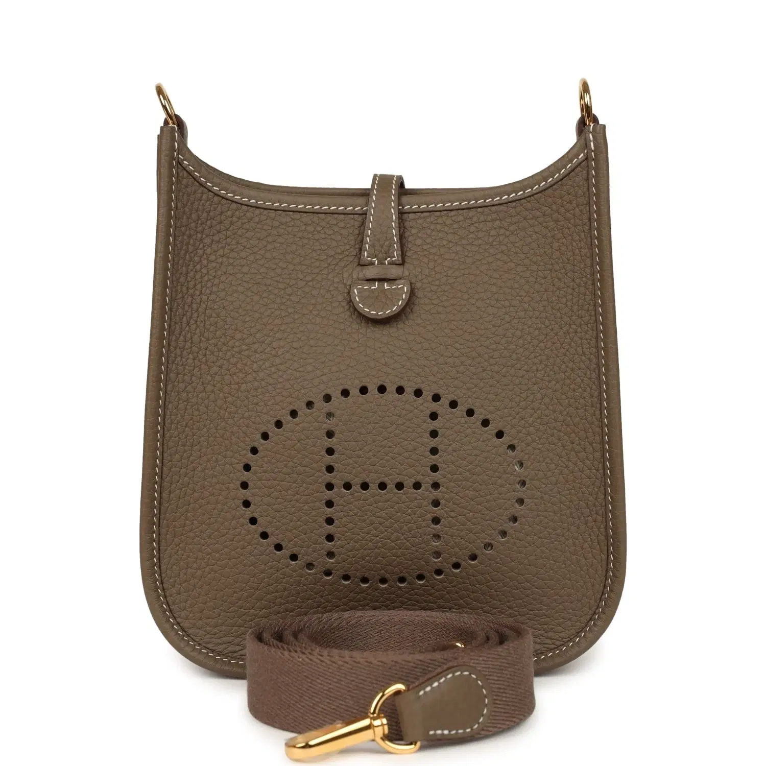 Hermes Evelyne TPM Etoupe Clemence Gold Hardware