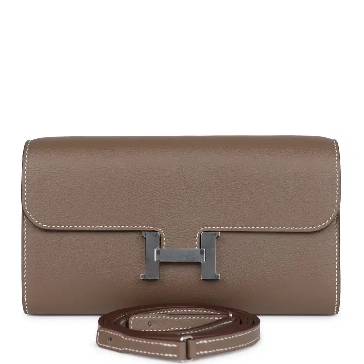Hermes Constance Wallet To Go Etoupe Evercolor Palladium Hardware-Hover-Image
